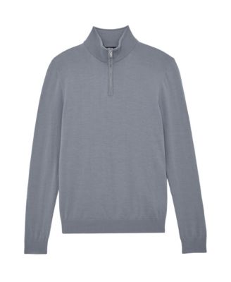 Men's Merino Wool Half-Zip Jumper Sweater