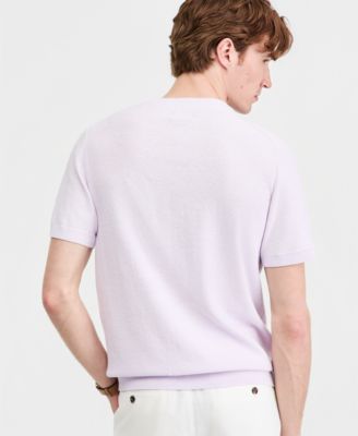 Men's Linen Blend Sweater T-Shirt