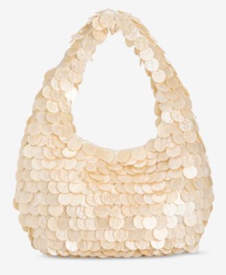I.N.C International Concepts Mini Hobo Shell Paillettes