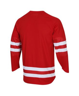 Men's Red Wisconsin Badgers Replica Hockey Jersey