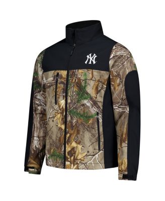 Men's Camo New York Yankees Hunter Softshell Realtree Full-Zip Jacket