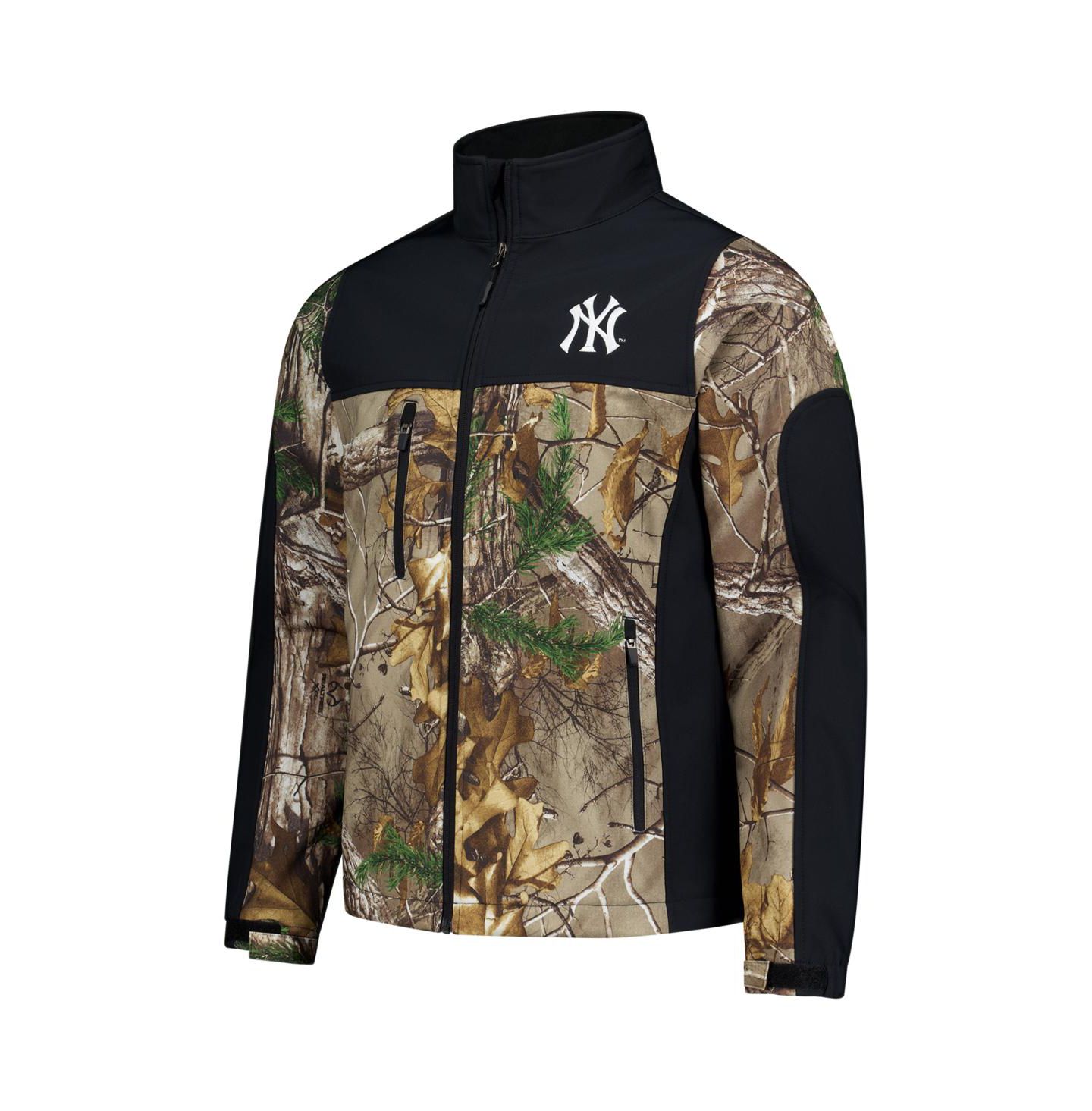 Мужская куртка Dunbrooke Camo New York Yankees Hunter Softshell Realtree Full-Zip — фото 2