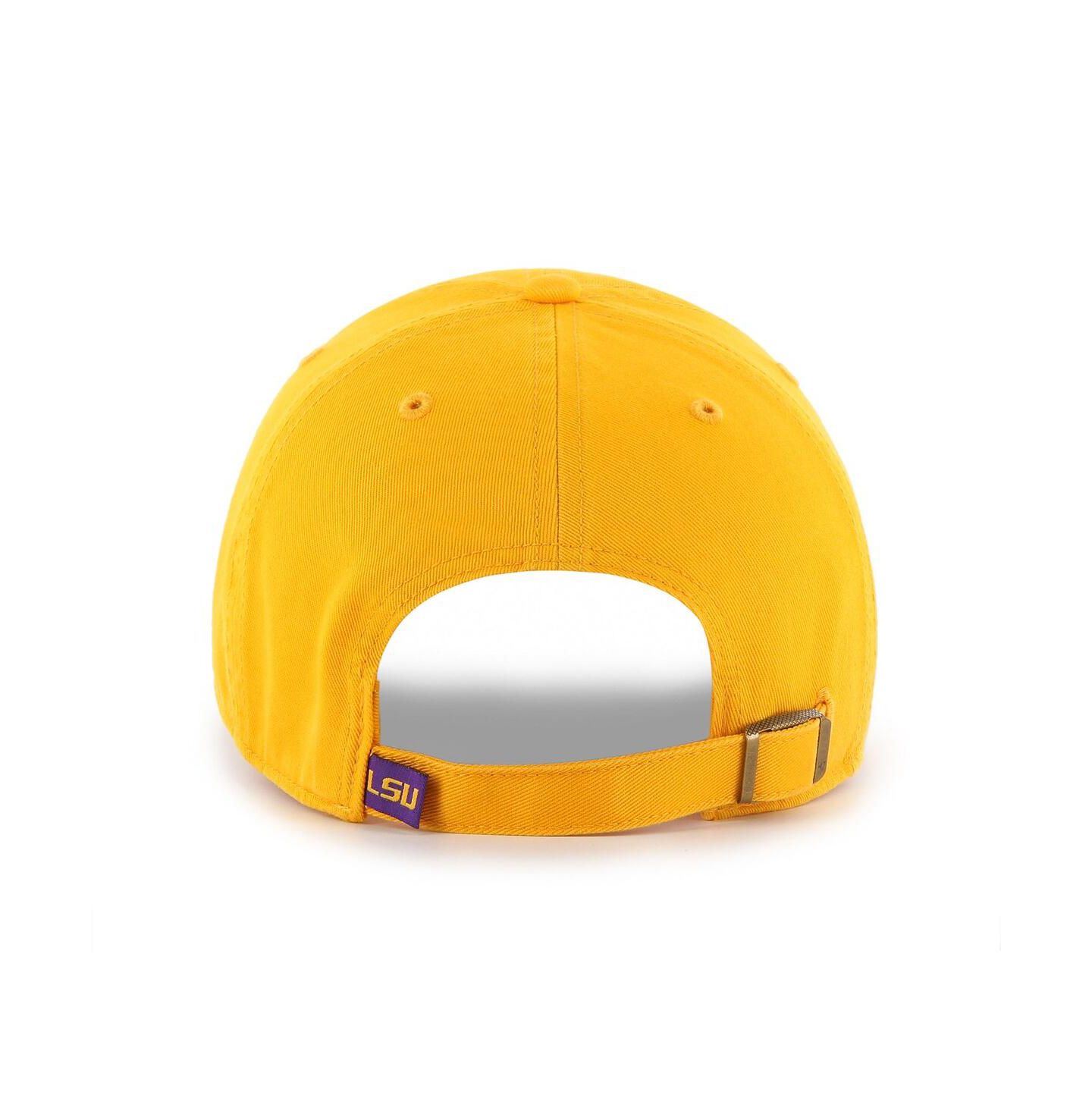 Мужская кепка '47 Brand Gold LSU Tigers Clean Up Adjustable Hat — фото 2