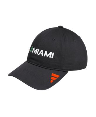 Men's Black Miami Hurricanes Slouch Adjustable Hat