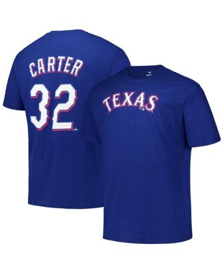 Men's Evan Carter Royal Texas Rangers Big & Tall Name & Number T-Shirt