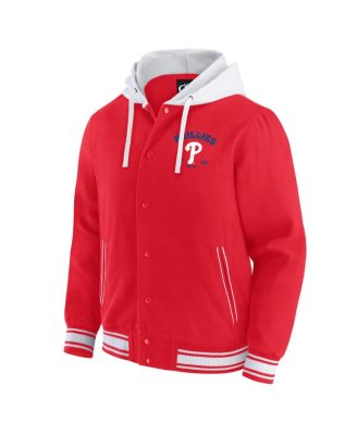 Darius Rucker Collection by Men's&nbsp;Red Philadelphia Phillies Full-Snap Hooded Jacket