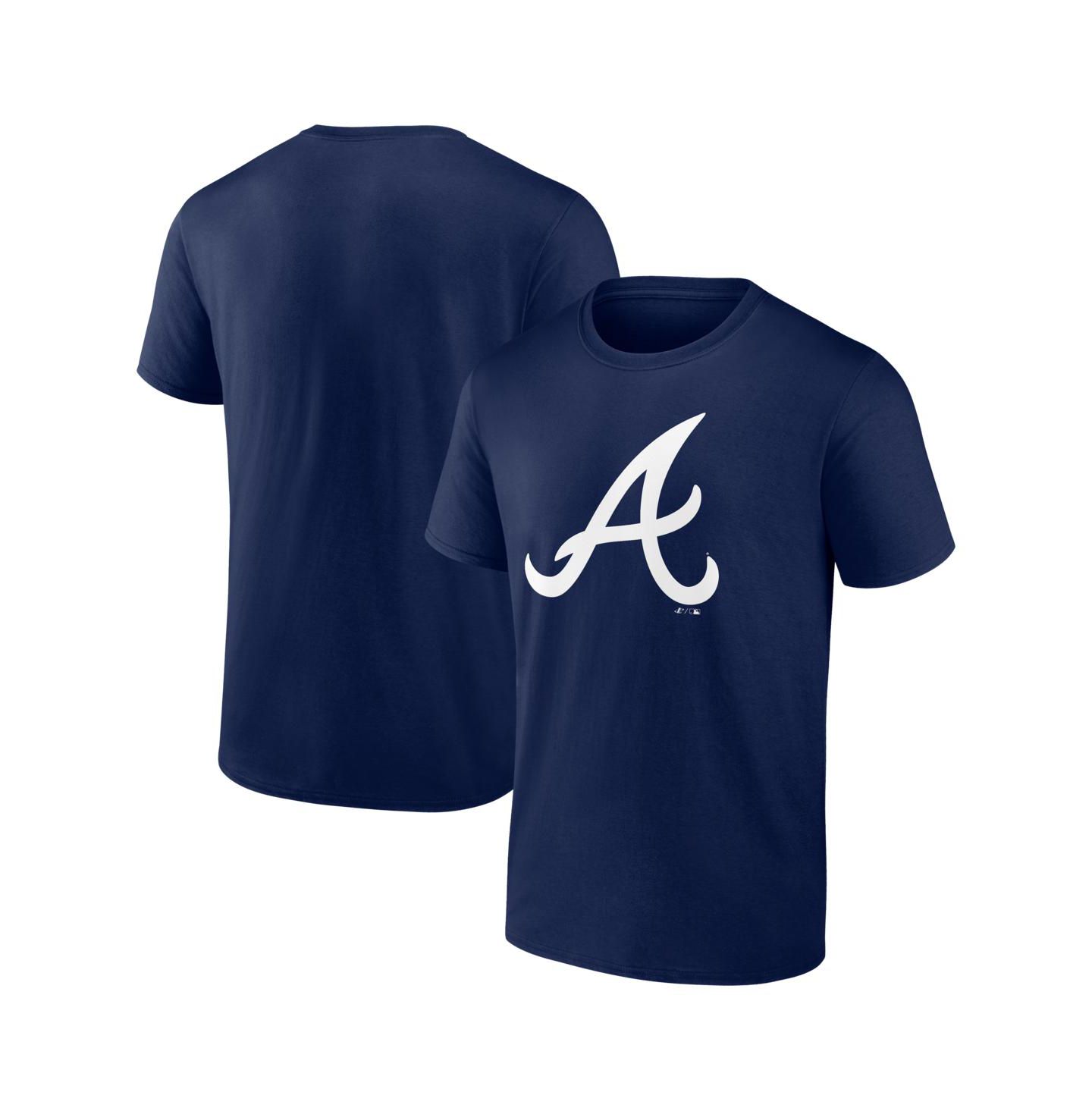 Мужская футболка Logo Athletic Navy Atlanta Braves Logo — фото 1