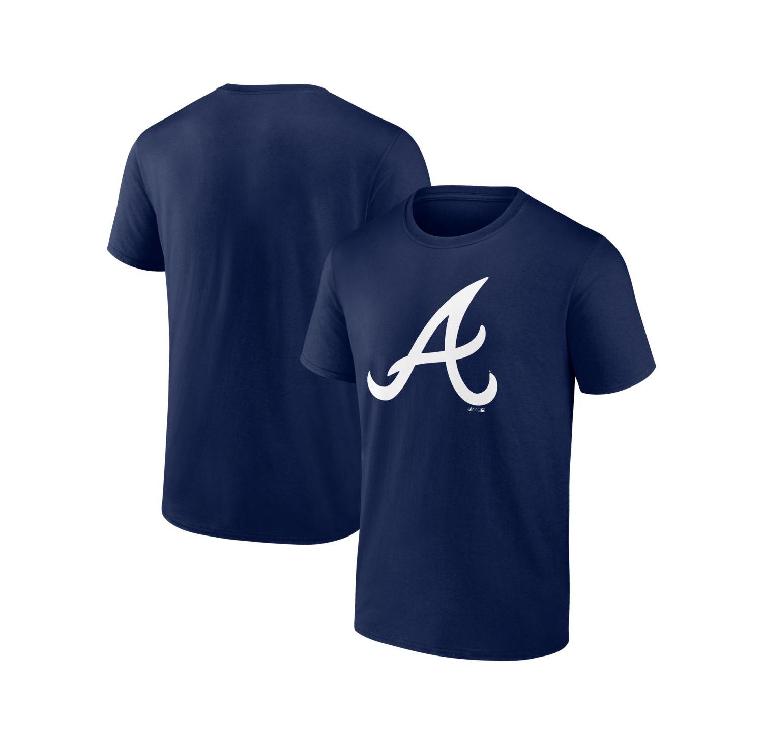 Men's Navy Atlanta Braves Logo T-Shirt