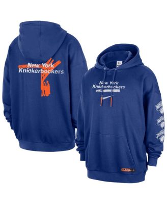 Men's Blue New York Knicks Courtside Club Premium Hoodie