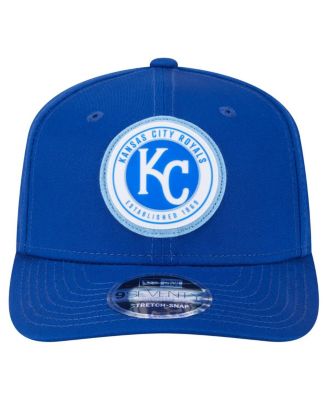 Men's Royal Kansas City Royals Circle Patch 9SEVENTY Stretch-Snap Hat