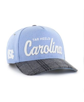 Men's and Women's Carolina Blue North Carolina Tar Heels Windowpane Plaid Collection Hitch Adjustable Hat