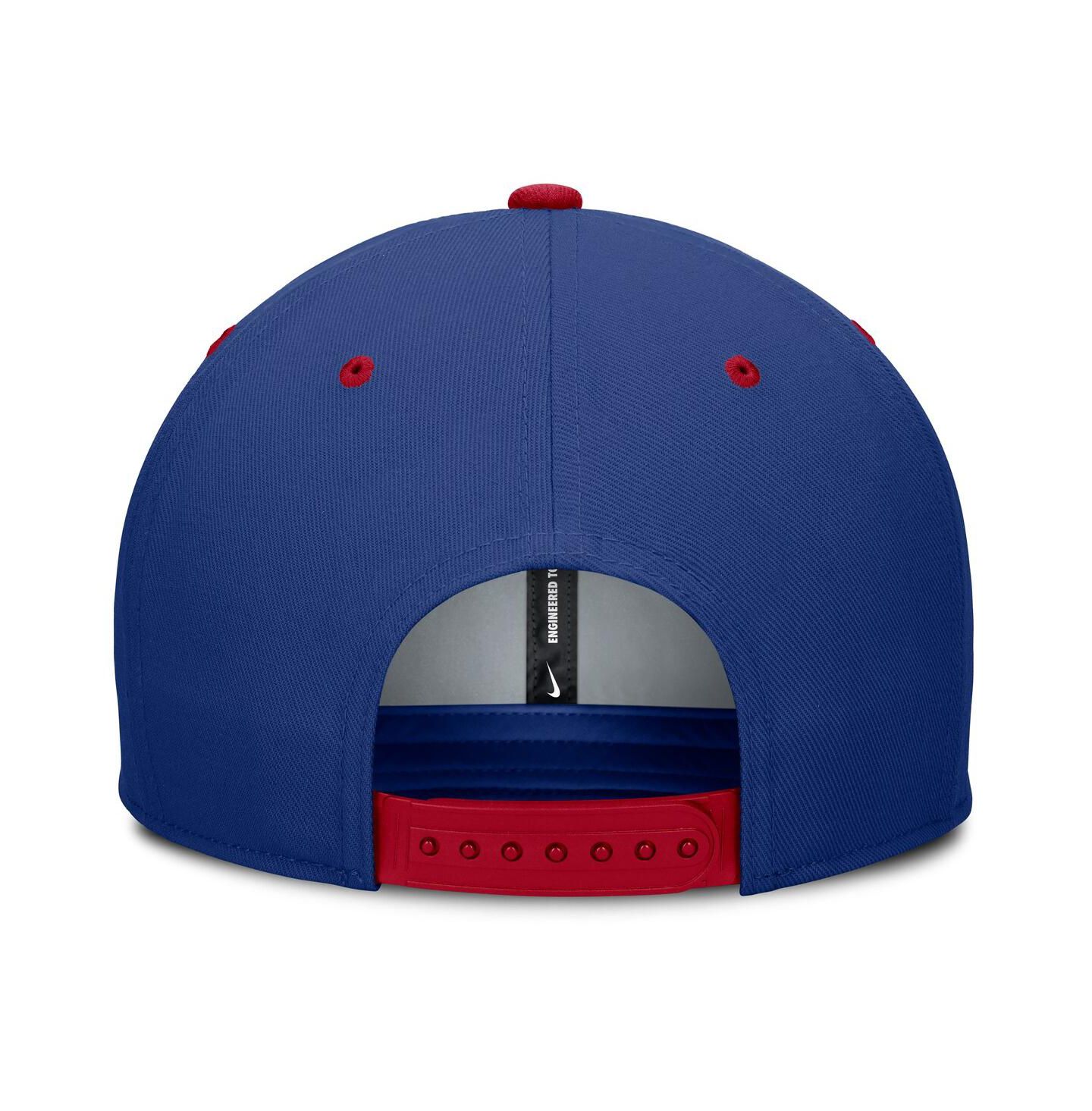 Мужская кепка Nike Royal/Red Chicago Cubs Cooperstown Collection Pro Dri-FIT Snapback Hat — фото 4