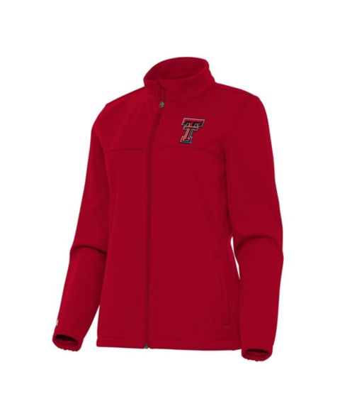 Женские куртки Antigua Women's Red Texas Tech Red Raiders Links 2 Golf Full-Zip Jacket