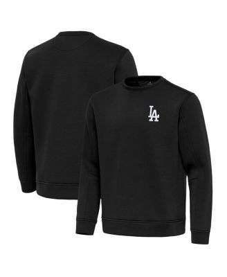 Men's Black Los Angeles Dodgers Relevant Lightweight Pullover Sweatshirt