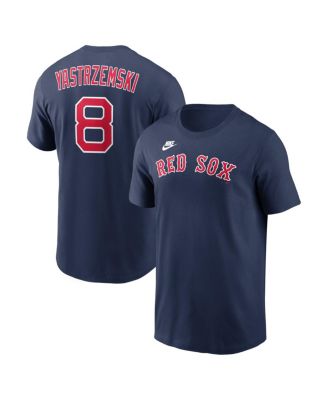 Men's Carl Yastrzemski Navy Boston Red Sox Cooperstown Collection Name & Number T-Shirt