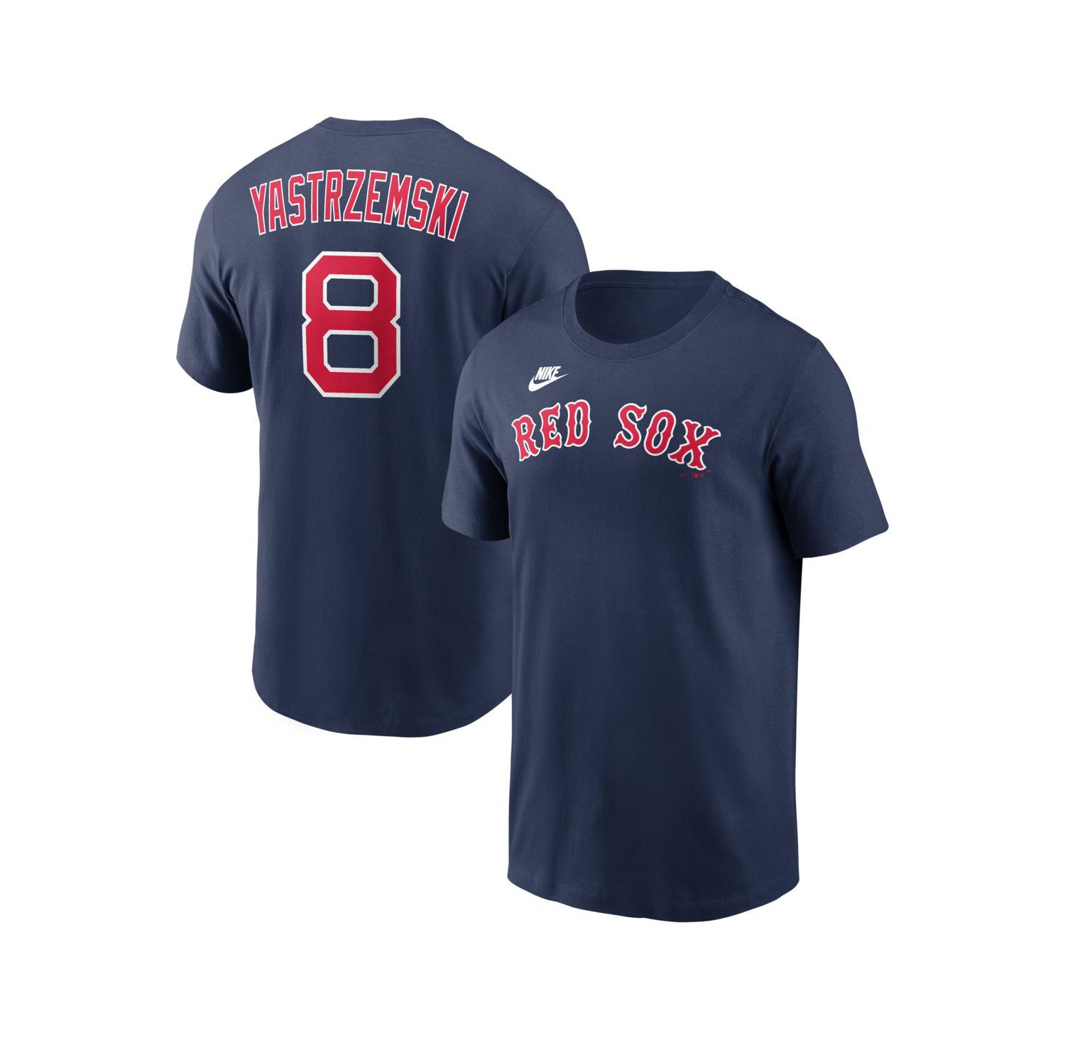 Men's Carl Yastrzemski Navy Boston Red Sox Cooperstown Collection Name & Number T-Shirt
