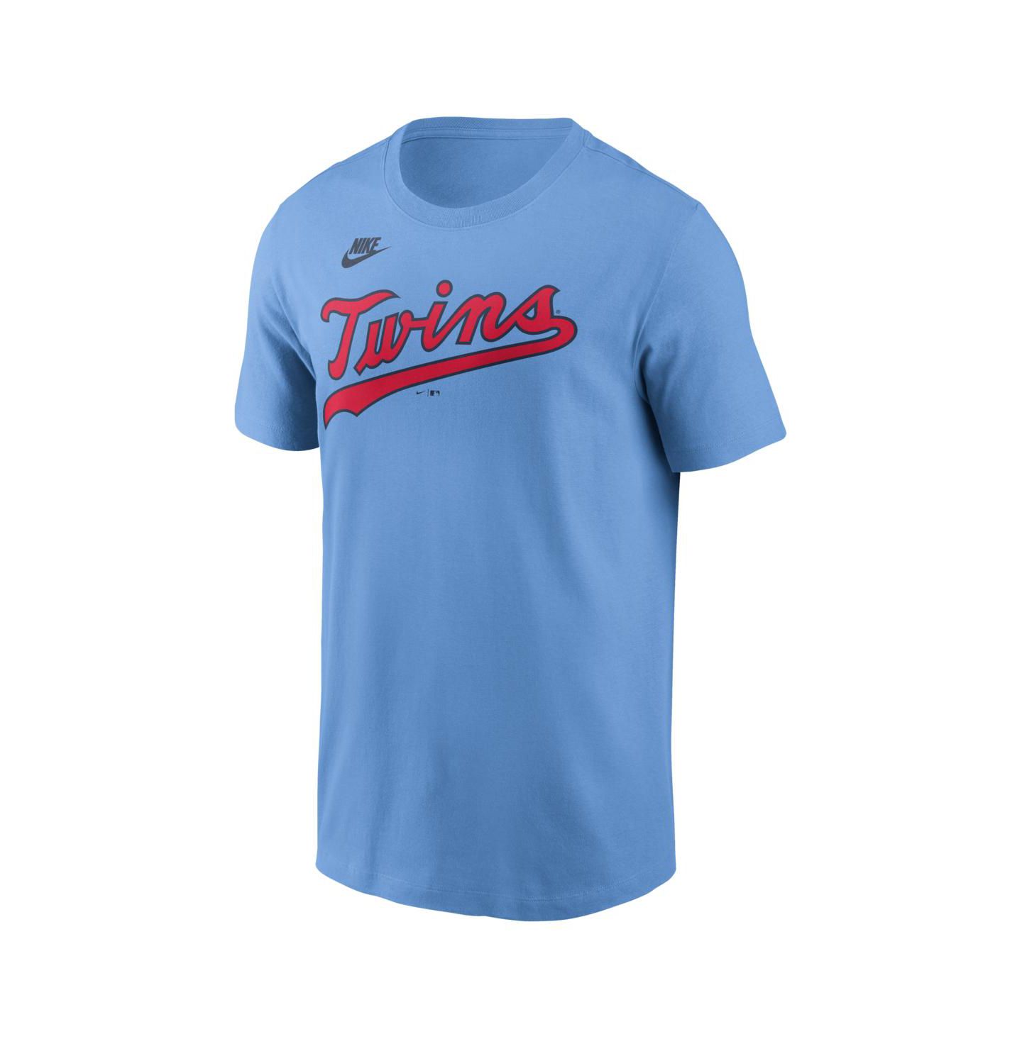 Мужская футболка Nike Kirby Puckett Light Blue Minnesota Twins Cooperstown Collection Name & Number — фото 2