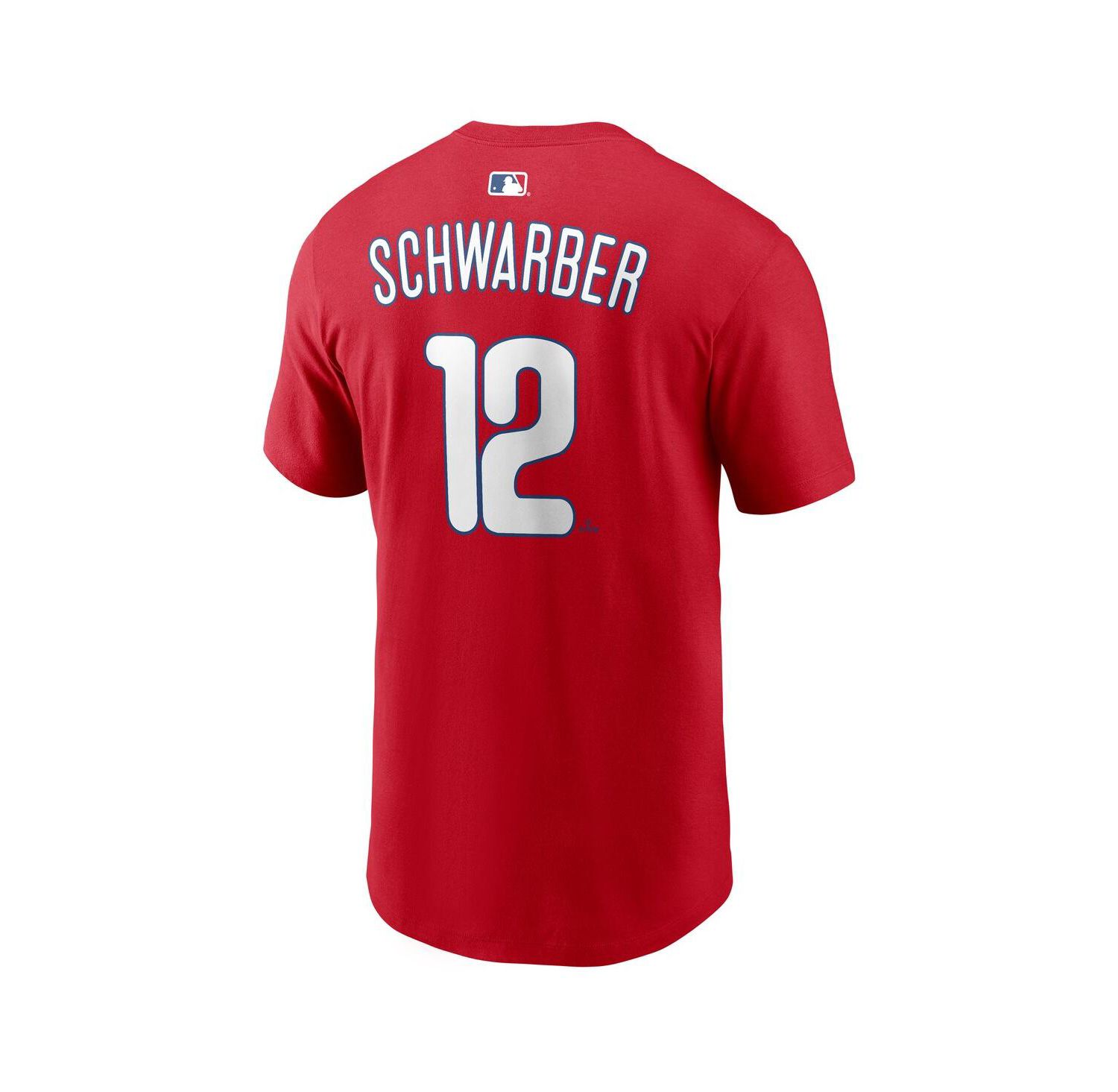Men's Kyle Schwarber Red Philadelphia Phillies Name & Number T-Shirt