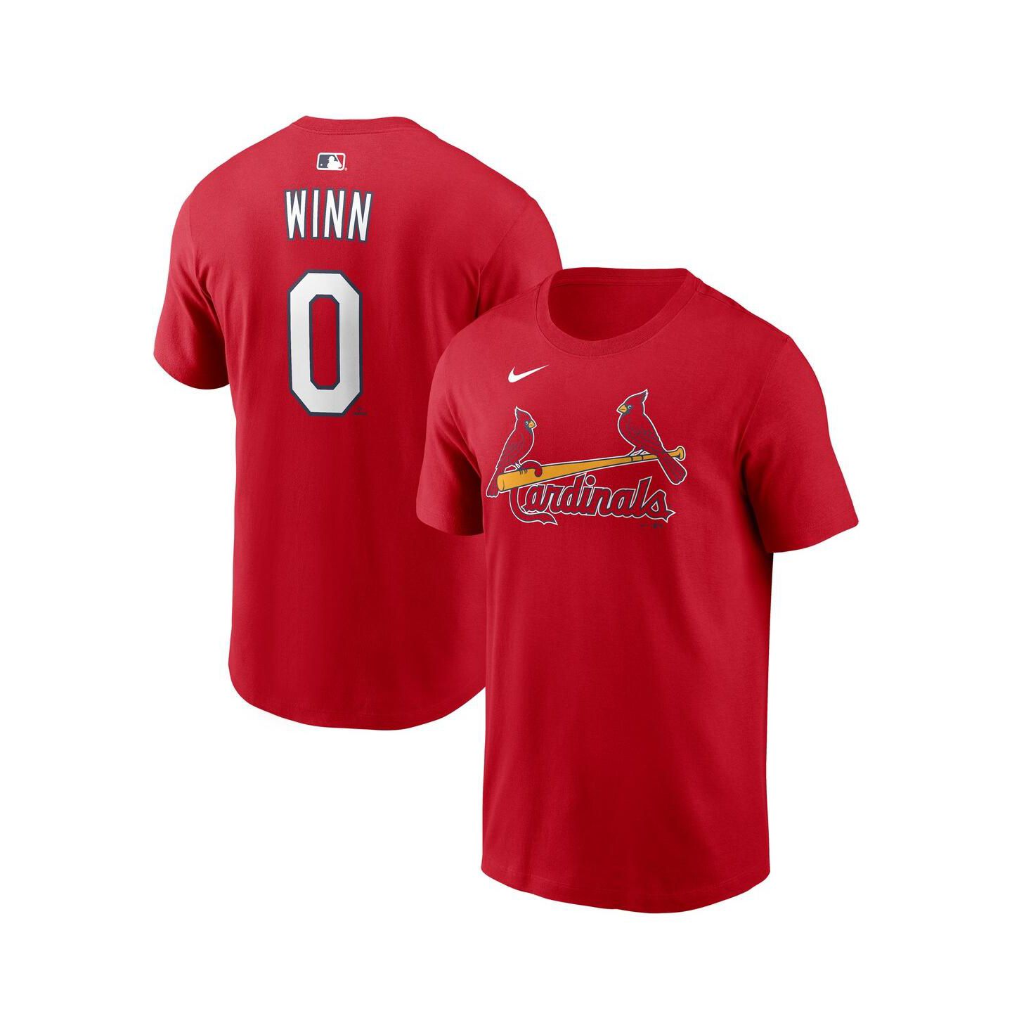 Мужская футболка Nike Masyn Winn Red St. Louis Cardinals Home Name & Number — фото 1