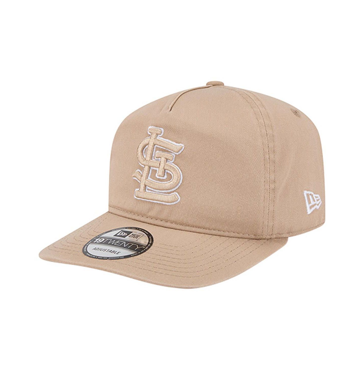 Мужская кепка New Era Light Beige St. Louis Cardinals Cam 19TWENTY Adjustable Hat — фото 1
