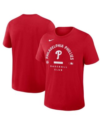 Men's Red Philadelphia Phillies Authentic Collection Early&nbsp;Work Tri-Blend Dri-FIT T-Shirt