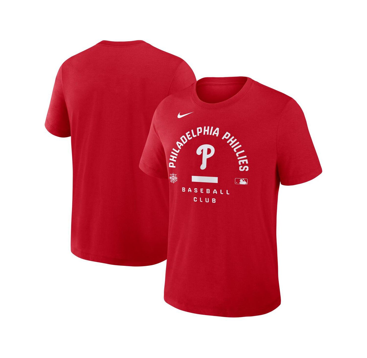 Men's Red Philadelphia Phillies Authentic Collection Early Work Tri-Blend Dri-FIT T-Shirt