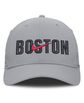 Men's New Era Gray Boston Red Sox Primetime Dri-FIT Rise Bozz Flex Hat