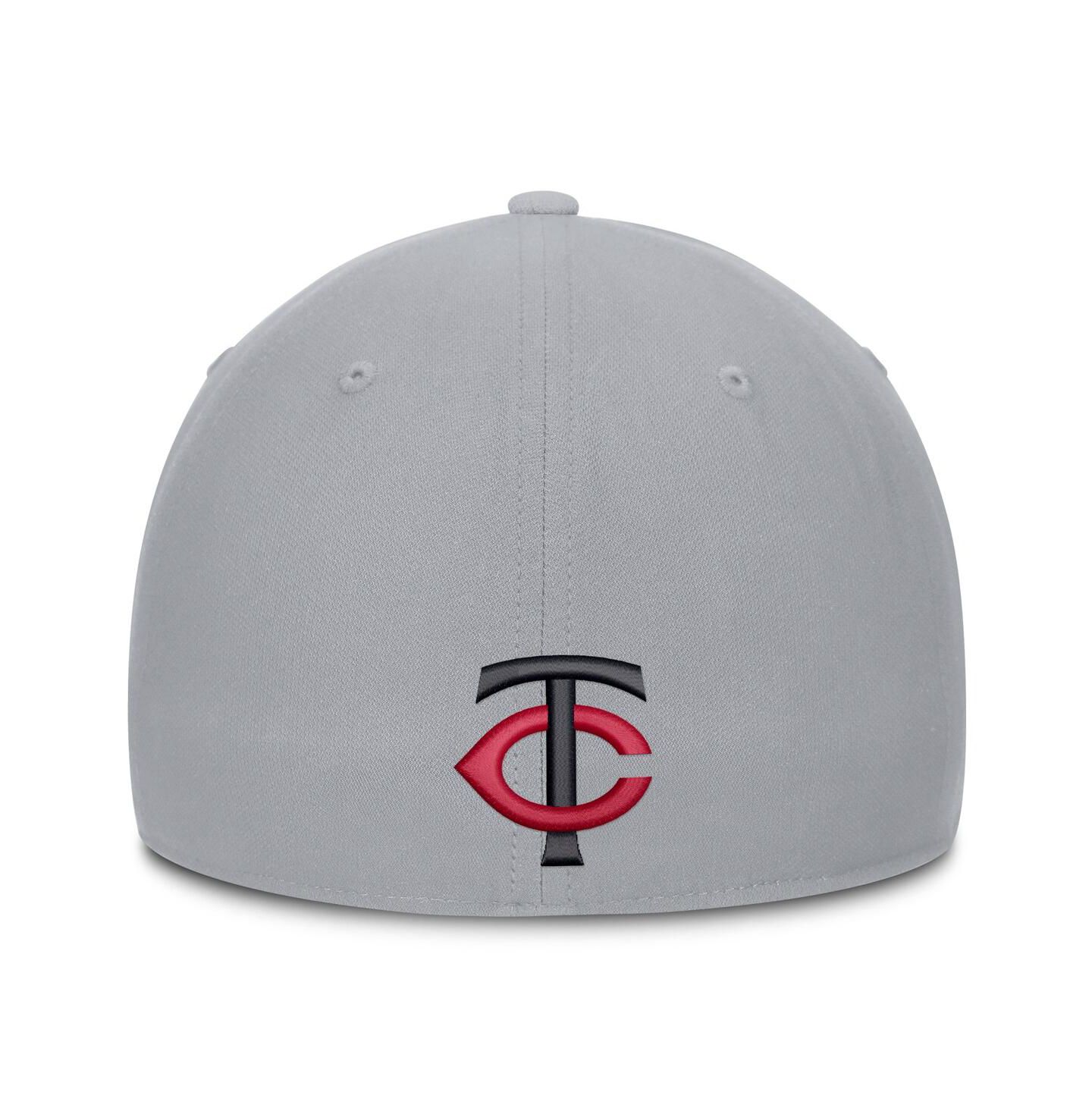 Мужская кепка Nike Gray Minnesota Twins Primetime Dri-FIT Rise Bozz Flex Hat — фото 4