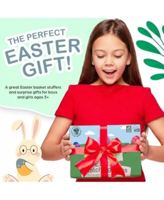 Plush Bunny Holding Carrot & Unicorn Hatching Eggs