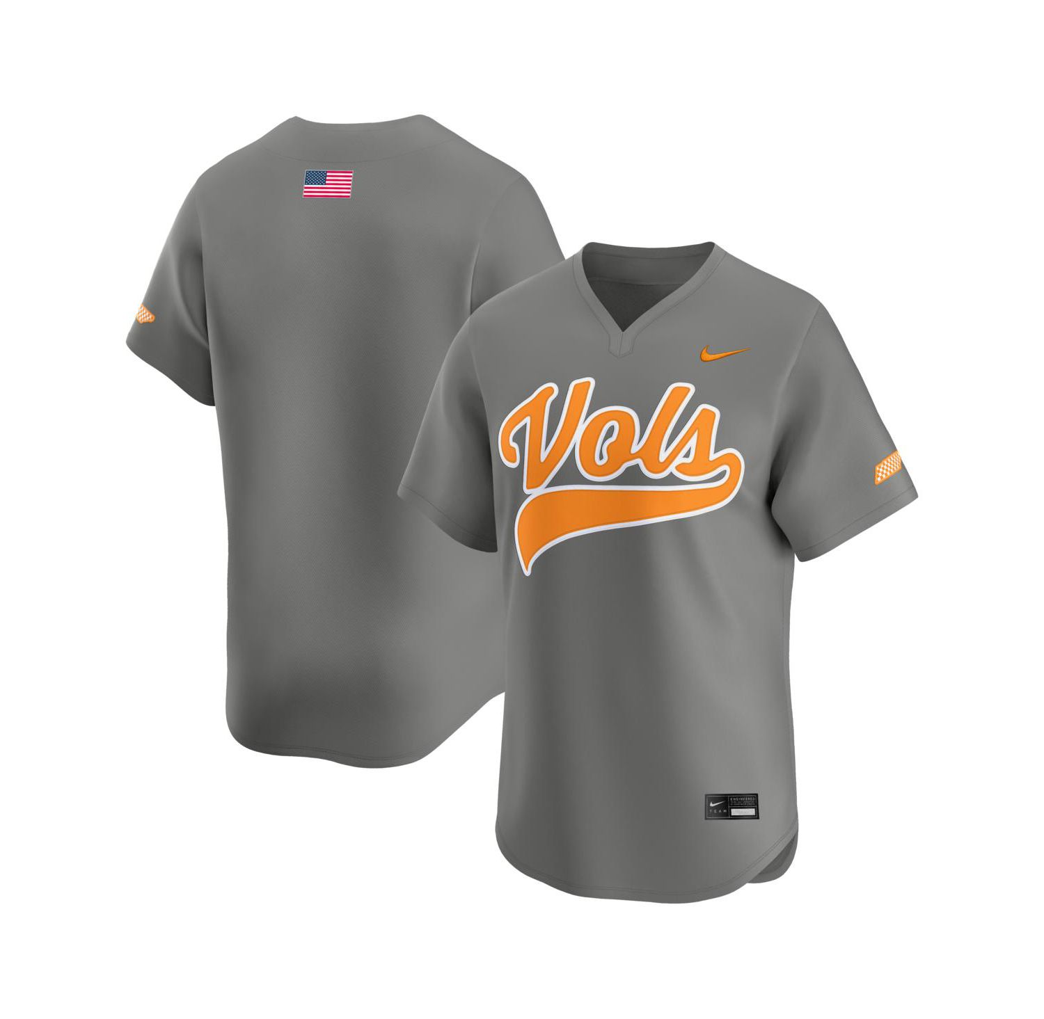 Men's Gray Tennessee Volunteers Alternate Limited Baseball Jersey