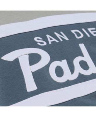 Men's Gray San Diego Padres Cooperstown Collection Thunderstorm Head Coach Hoodie