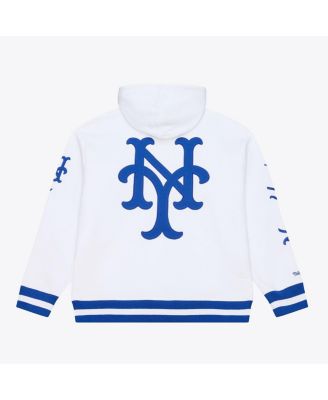Men's White New York Mets Cooperstown Collection Fleece Hoodie