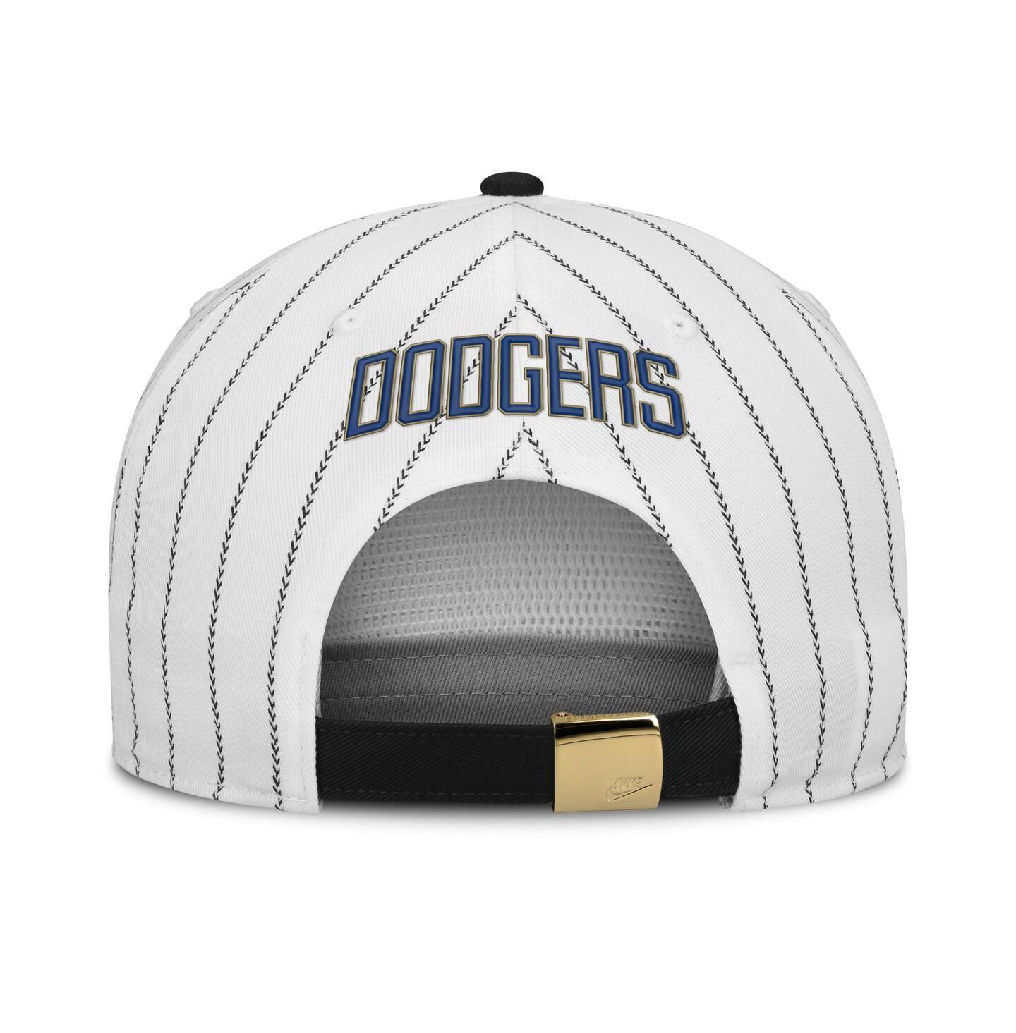 Мужская кепка Nike White/Black Los Angeles Dodgers Cooperstown Collection Pro Adjustable Hat — фото 4