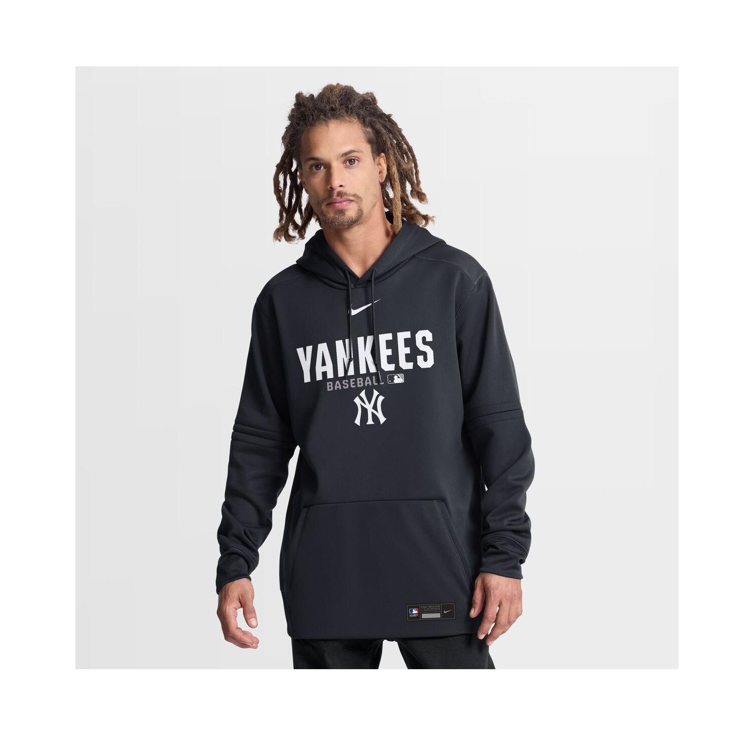 Men's Navy New York Yankees Authentic Collection Therma-FIT Hoodie