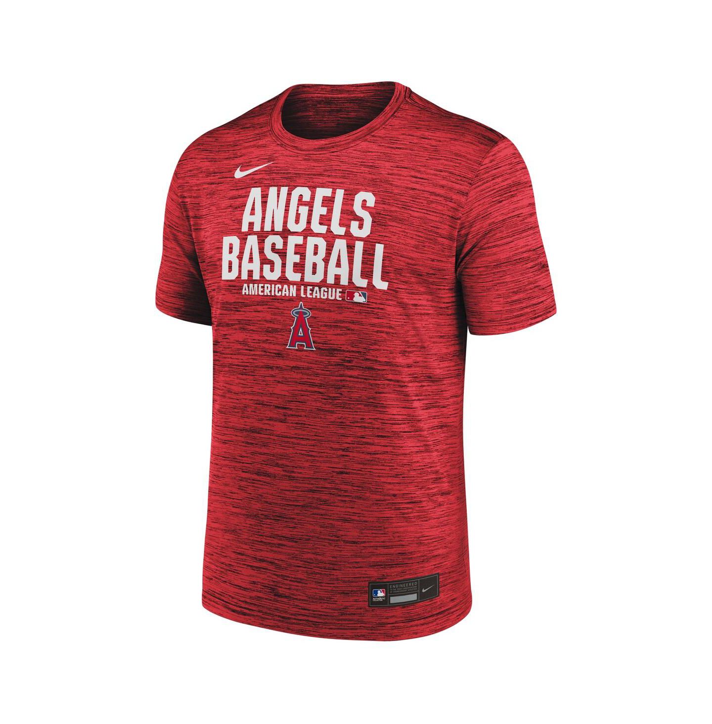 Мужская футболка Nike Red Los Angeles Angels Authentic Collection Velocity Dri-FIT — фото 2