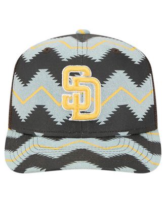 Men's Denim/Brown San Diego Padres Aztec Denim 9SEVENTY Adjustable Hat