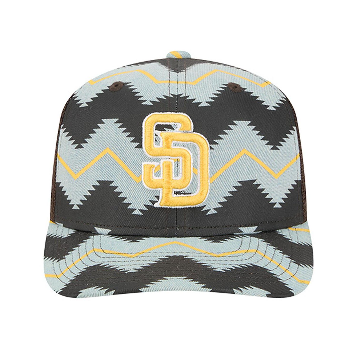 Men's Denim/Brown San Diego Padres Aztec Denim 9SEVENTY Adjustable Hat