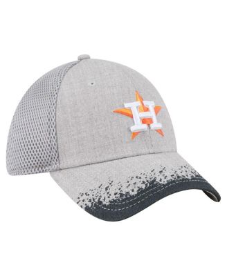 Men's Gray Houston Astros Visor Paint Splatter 39THIRTY Flex Hat