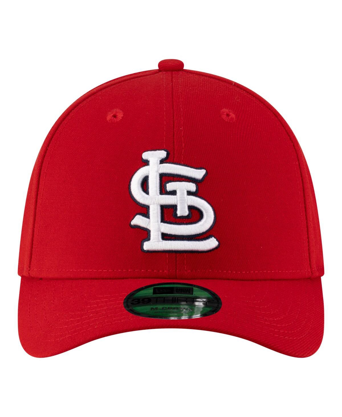 New Era Men's Red St. Louis Cardinals Player Replica 39THIRTY M-Crown Flex Hat