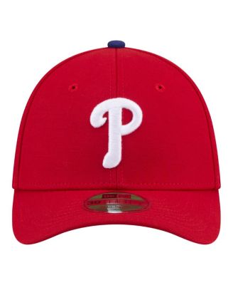 Men's Red Philadelphia Phillies Player Replica 39THIRTY M-Crown Flex Hat