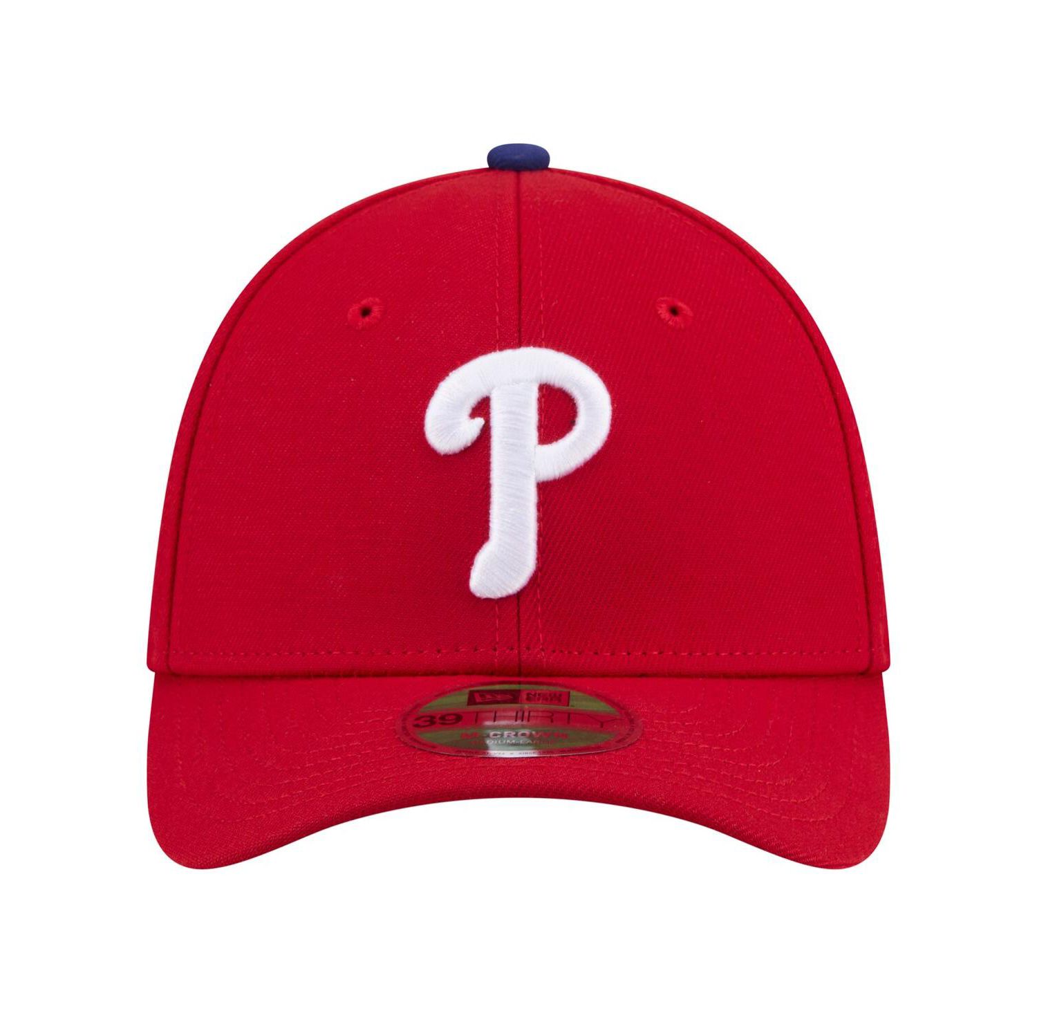 Men's Red Philadelphia Phillies Player Replica 39THIRTY M-Crown Flex Hat
