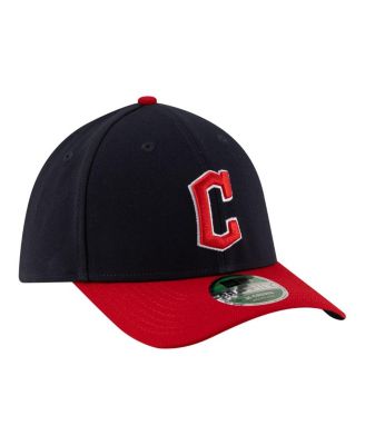 Men's Navy Cleveland Guardians Player Replica 39THIRTY M-Crown Flex Hat