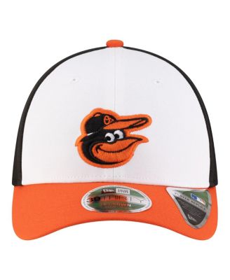 Men's White/Orange Baltimore Orioles Player Replica 39THIRTY M-Crown Flex Hat
