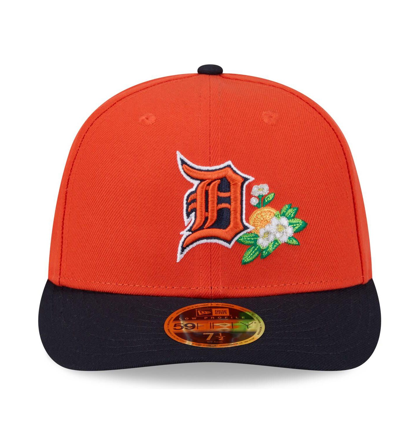 Мужская кепка New Era Orange/Navy Detroit Tigers 2026 Spring Training Low Profile 59FIFTY Fitted Hat — фото 2