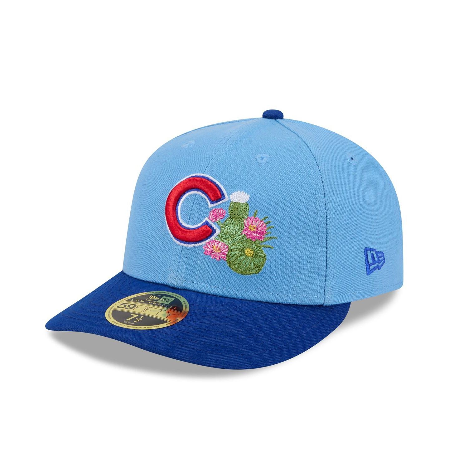 Мужская кепка New Era Light Blue/Royal Chicago Cubs 2026 Spring Training Low Profile 59FIFTY Fitted Hat — фото 3