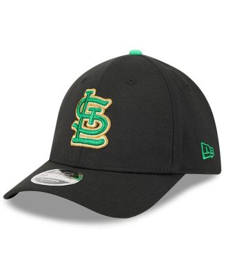Men's Black St. Louis Cardinals 2026 St. Patrick's Day 39THIRTY Flex Hat