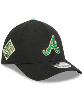 Men's Black Atlanta Braves 2026 St. Patrick's Day 39THIRTY Flex Hat