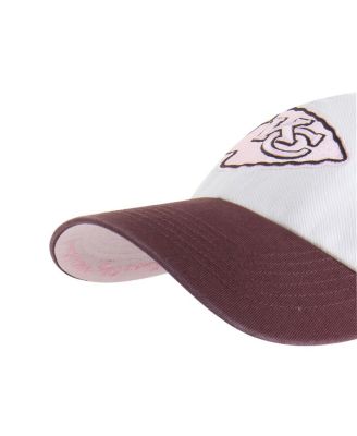 Men's and Women's Stone/Burgundy Kansas City Chiefs Love Letter Clean Up Adjustable Hat