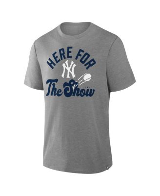 Men's Heather Gray New York Yankees Nostalgia Tri-Blend T-Shirt