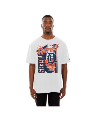 Men's White Detroit Tigers Big Graphic Domestic T-Shirt